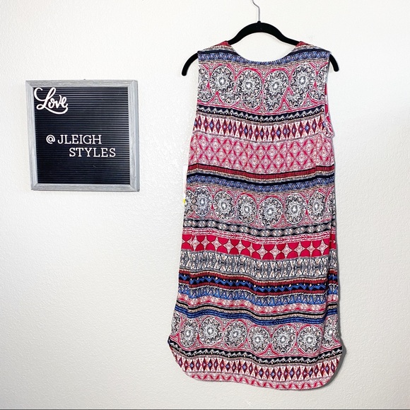 Beach Lunch Lounge Boho Tassel Tie Dress Sleeveless NEW NWT Medium - Picture 3 of 5